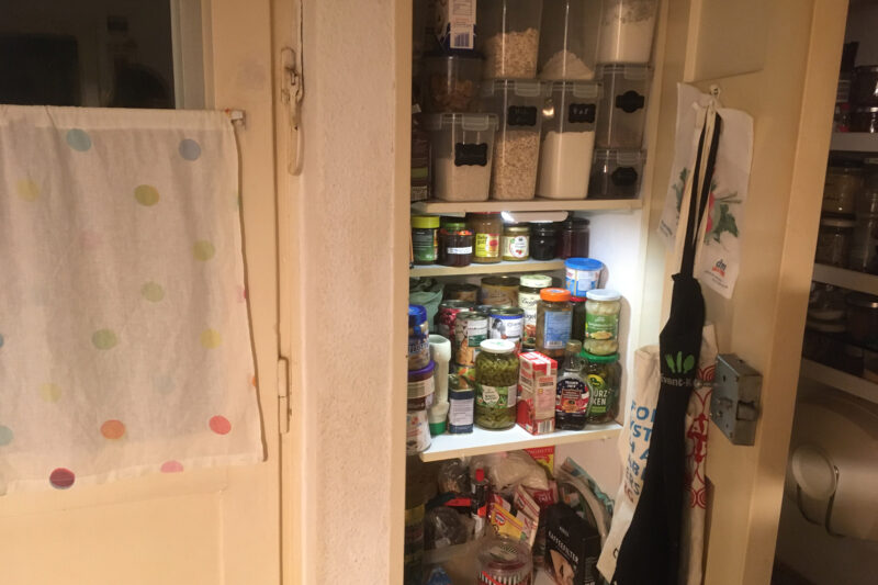 Speisekammer nach der Großaktion